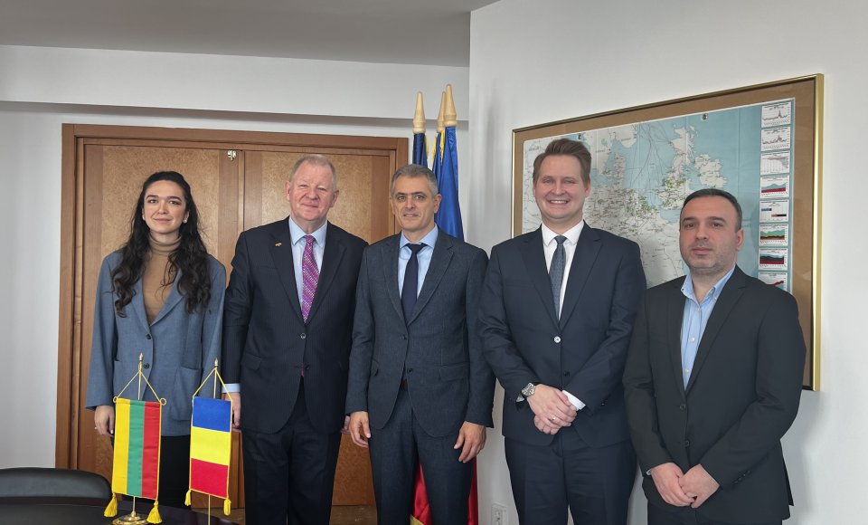 Meeting with Mr Catalin Dan, the Director of the Foreign Affairs Department at the Chamber of...