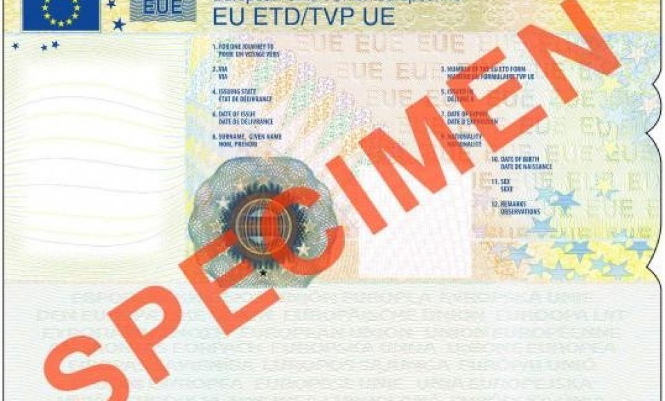 Nuo 2025 m . gruodžio 1 d. Asmens grįžimo pažymėjimą keičia Europos Sąjungos Laikinasis kelionės...